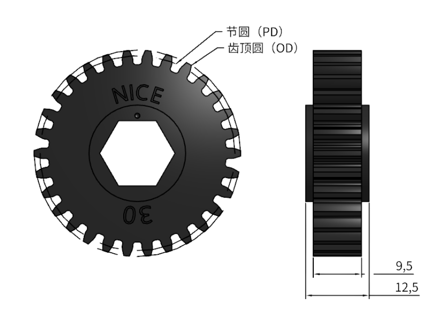 齿轮 1